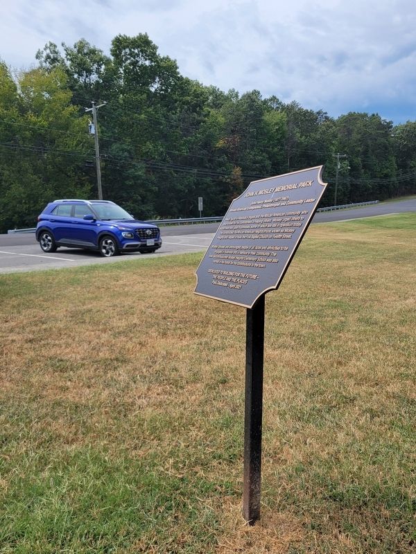 John H. Mosley Memorial Park Marker. Click for full size. John H. Mosley Memorial Park Marker image. Click for full size.