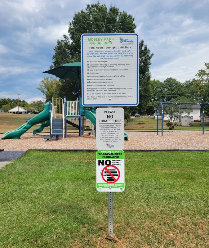 John H. Mosley Memorial Park. Click for full size. John H. Mosley Memorial Park image. Click for full size.