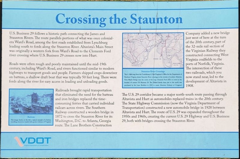 Crossing the Staunton Marker. Click for full size. Crossing the Staunton Marker image. Click for full size.
