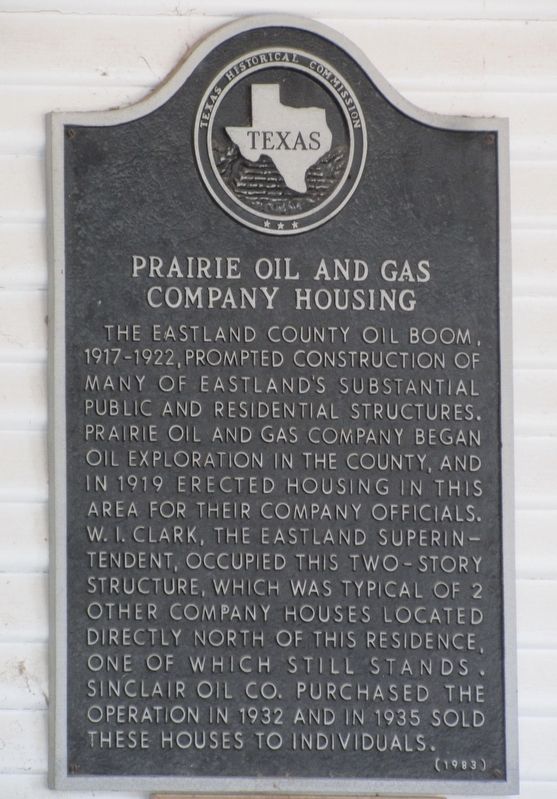 Prairie Oil and Gas Company Housing Marker. Click for full size. Prairie Oil and Gas Company Housing Marker image. Click for full size.