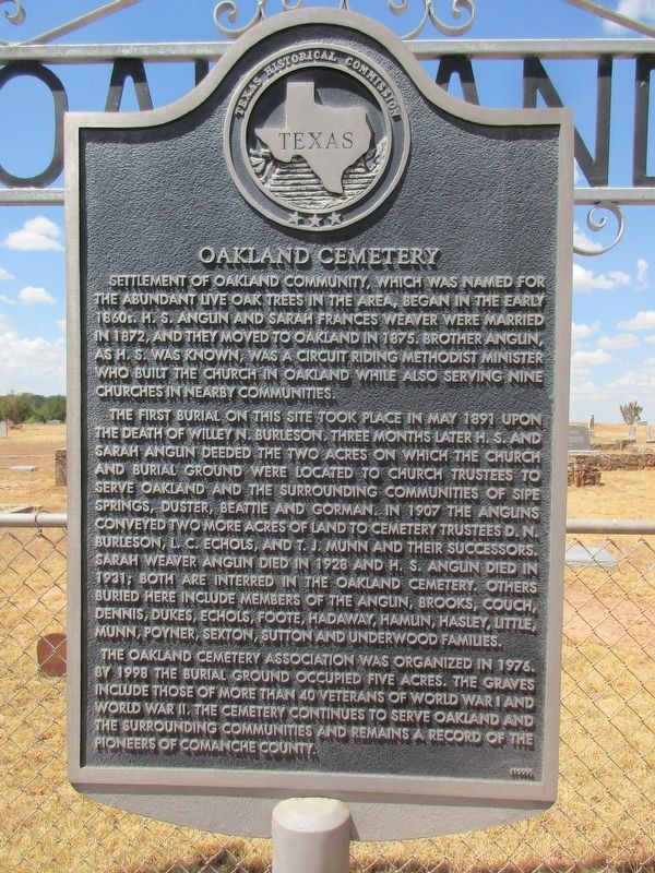 Oakland Cemetery Marker. Click for full size. Oakland Cemetery Marker image. Click for full size.