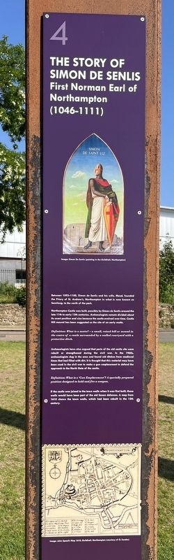 The Story of Simon de Senlis Marker. Click for full size. The Story of Simon de Senlis Marker image. Click for full size.