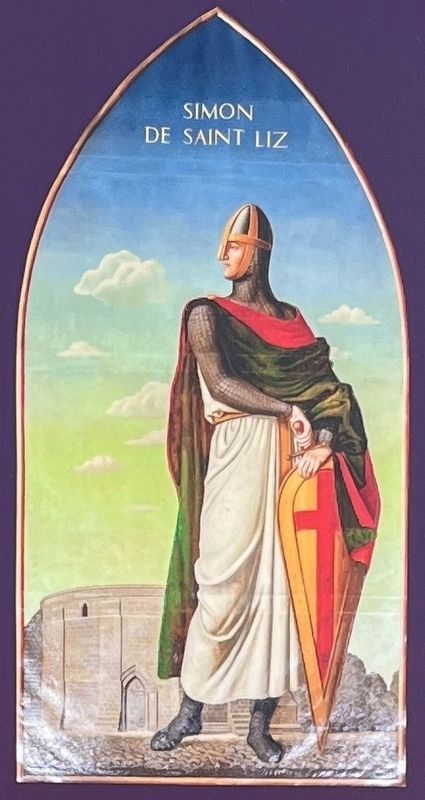 Simon De Senlis (painting in the Guildhall, Northampton). Click for full size. Simon De Senlis (painting in the Guildhall, Northampton) image. Click for full size.