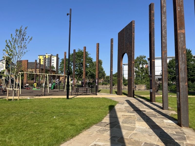 Site of Northampton Castle. Click for full size. Site of Northampton Castle image. Click for full size.