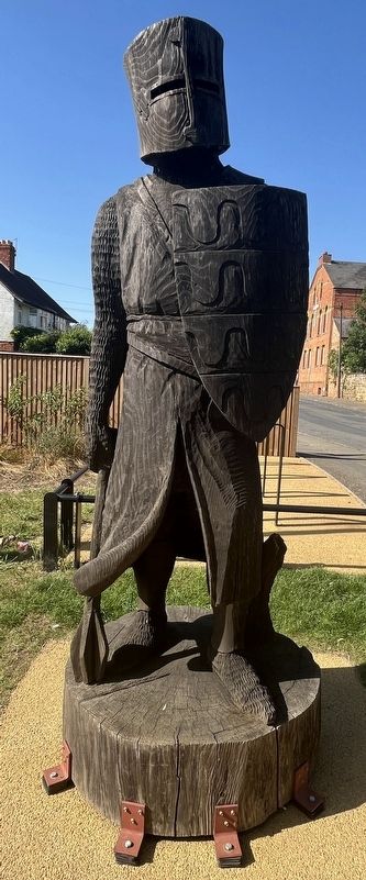 Statue at the site of Northampton Castle. Click for full size. Statue at the site of Northampton Castle image. Click for full size.