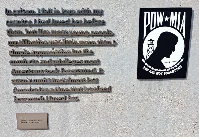 Prisoner of War Missing in Action Marker. Click for full size. Prisoner of War Missing in Action Marker image. Click for full size.