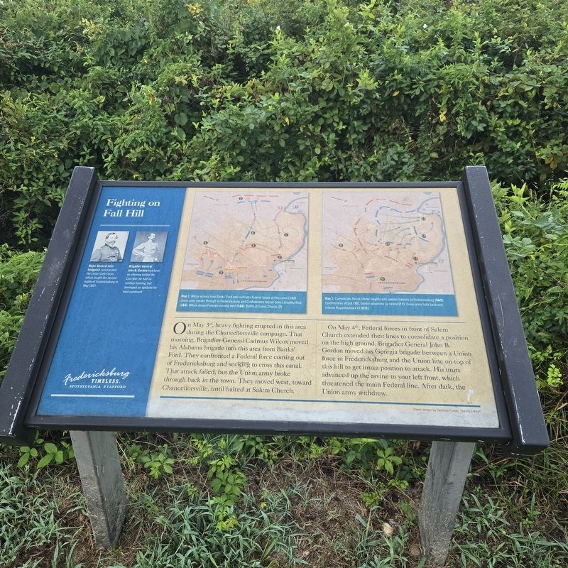 Fighting on Fall Hill Marker image. Click for full size.