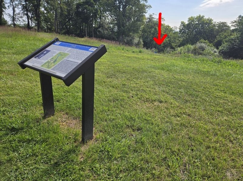 Actions on the Confederate Right & Death of Col. Murray Marker. Click for full size. Actions on the Confederate Right & Death of Col. Murray Marker image. Click for full size.