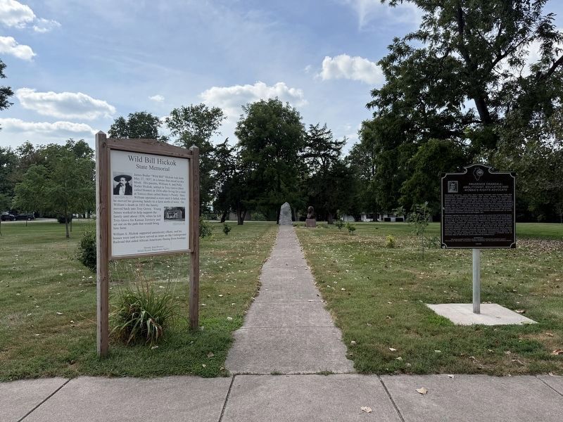 James Butler "Wild Bill" Hickok Marker from Main Street. Click for full size. James Butler "Wild Bill" Hickok Marker from Main Street image. Click for full size.