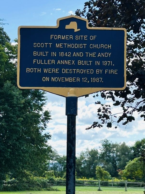 Scott Methodist Church Marker. Click for full size. Scott Methodist Church Marker image. Click for full size.