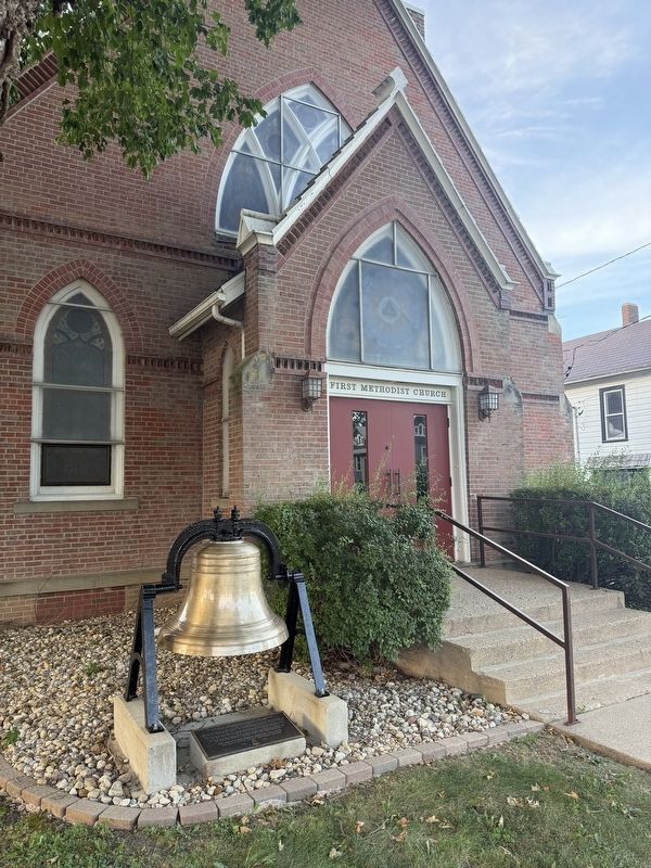 Wyanet Methodist Church Bell & First Methodist Church. Click for full size. Wyanet Methodist Church Bell & First Methodist Church image. Click for full size.