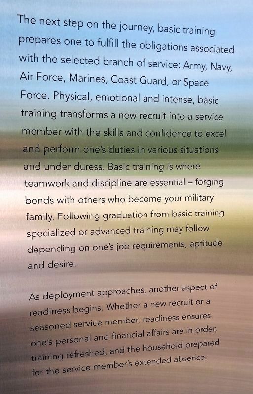 Readiness and Training Marker Detail. Click for full size. Readiness and Training Marker Detail image. Click for full size.
