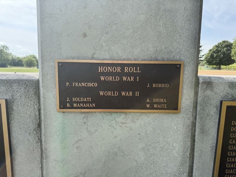 Honor Roll Plaque. Click for full size. Honor Roll Plaque image. Click for full size.
