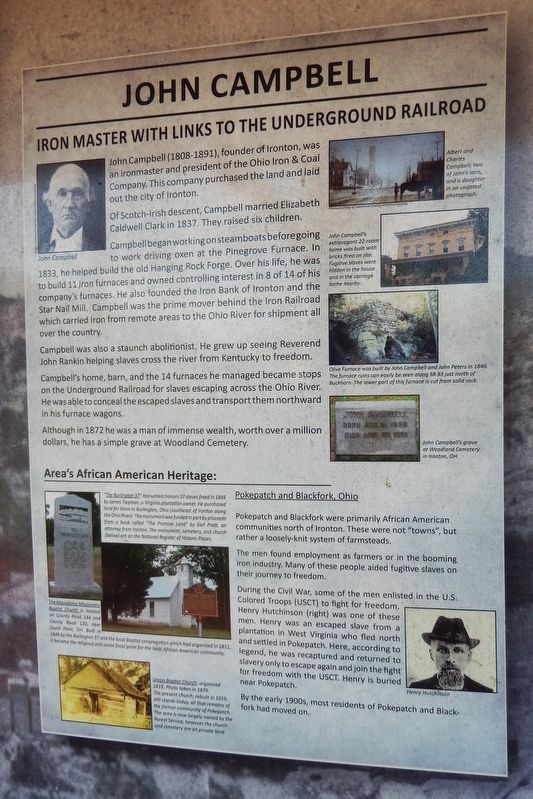 John Campbell Marker. Click for full size. John Campbell Marker image. Click for full size.