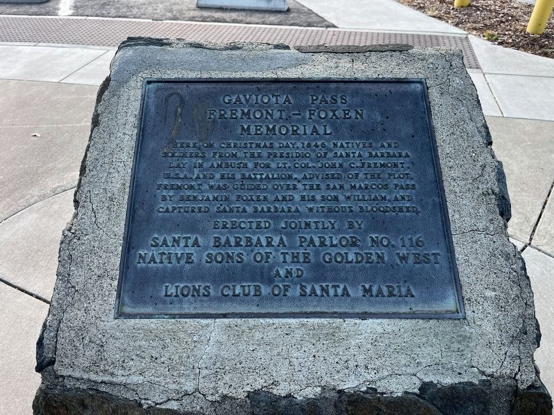 Gaviota Pass Marker. Click for full size. Gaviota Pass Marker image. Click for full size.