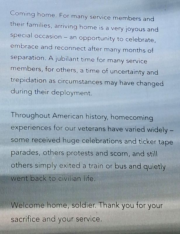 Homecoming Marker Detail. Click for full size. Homecoming Marker Detail image. Click for full size.