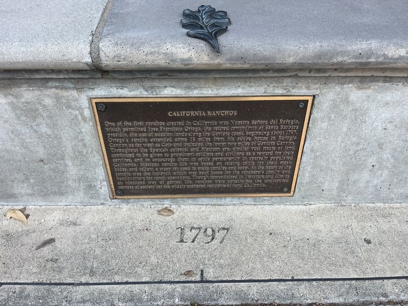 California Ranchos Marker. Click for full size. California Ranchos Marker image. Click for full size.