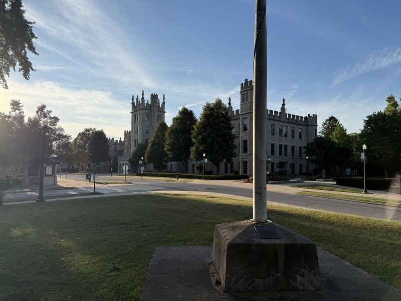 NIU Veterans Memorial & Altgeld Hall. Click for full size. NIU Veterans Memorial & Altgeld Hall image. Click for full size.