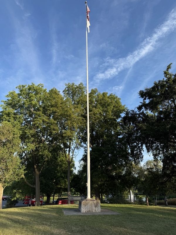 NIU Veterans Memorial Flagpole. Click for full size. NIU Veterans Memorial Flagpole image. Click for full size.