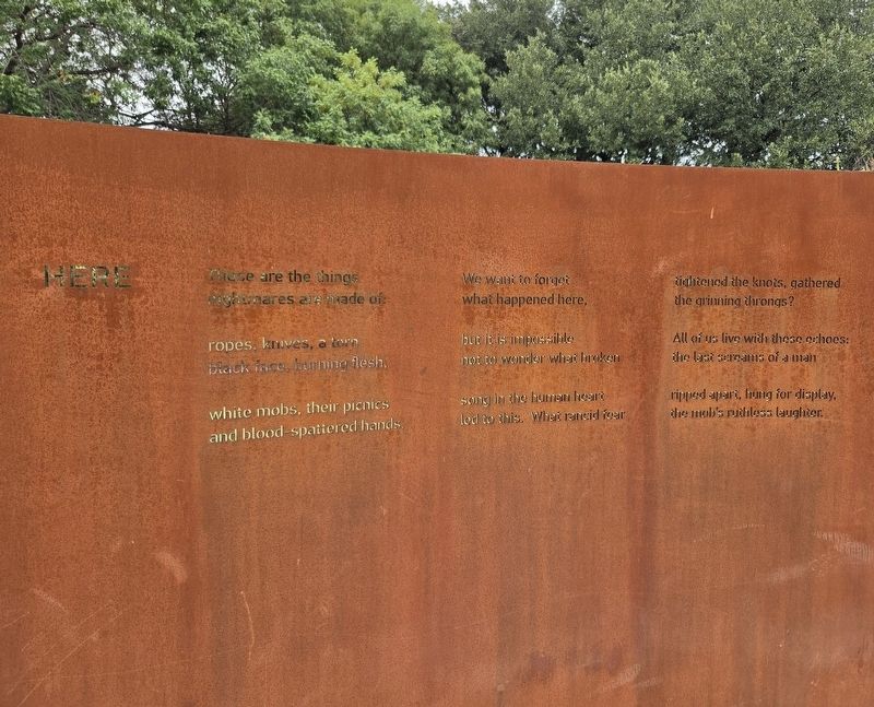 Shadow Lines Marker - Left Side of the poem image. Click for full size.