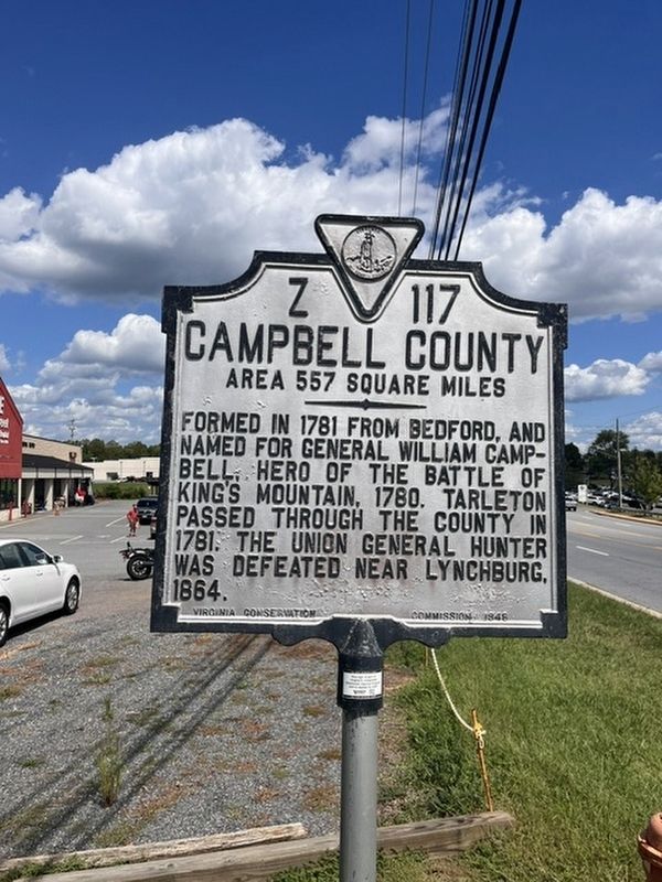 Bedford County / Campbell County Marker. Click for full size. Bedford County / Campbell County Marker image. Click for full size.