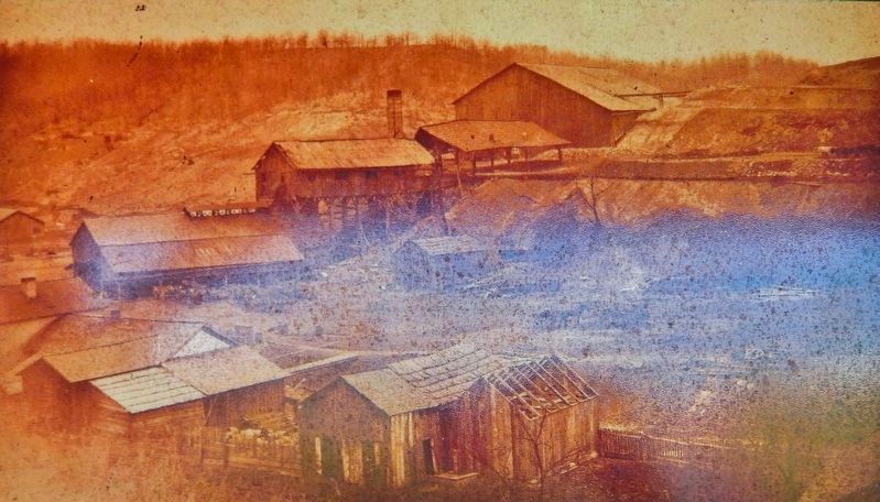 Marker detail: Hecla Furnace, ca. 1870. Click for full size. Marker detail: Hecla Furnace, ca. 1870 image. Click for full size.