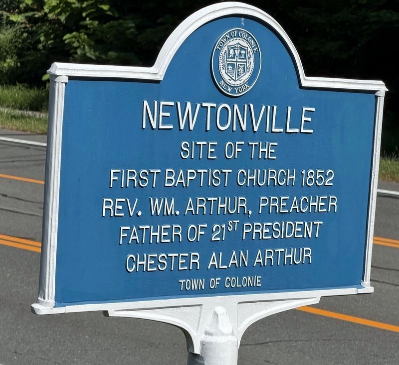 Newtonville Marker. Click for full size. Newtonville Marker image. Click for full size.