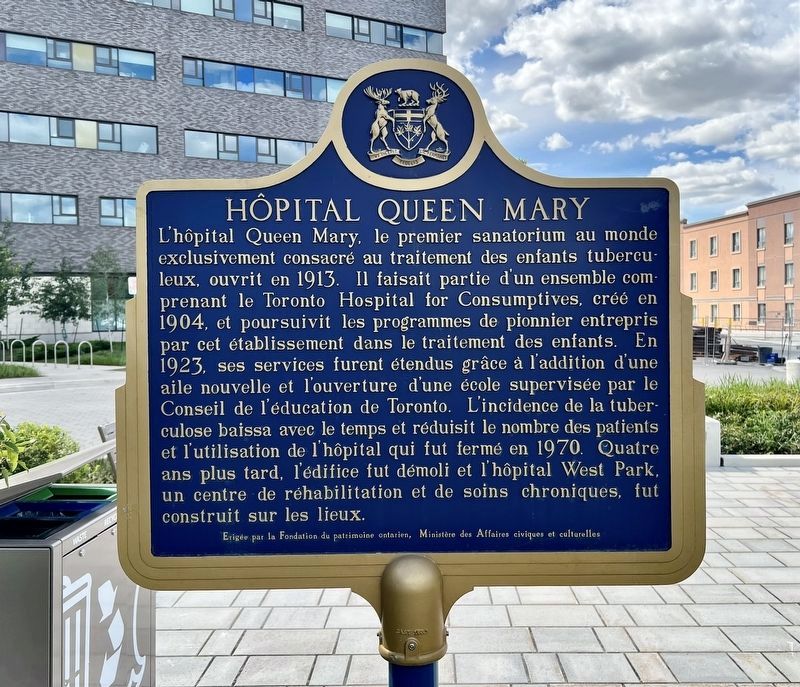 Hôpital Queen Mary Marker. Click for full size. Hôpital Queen Mary Marker image. Click for full size.