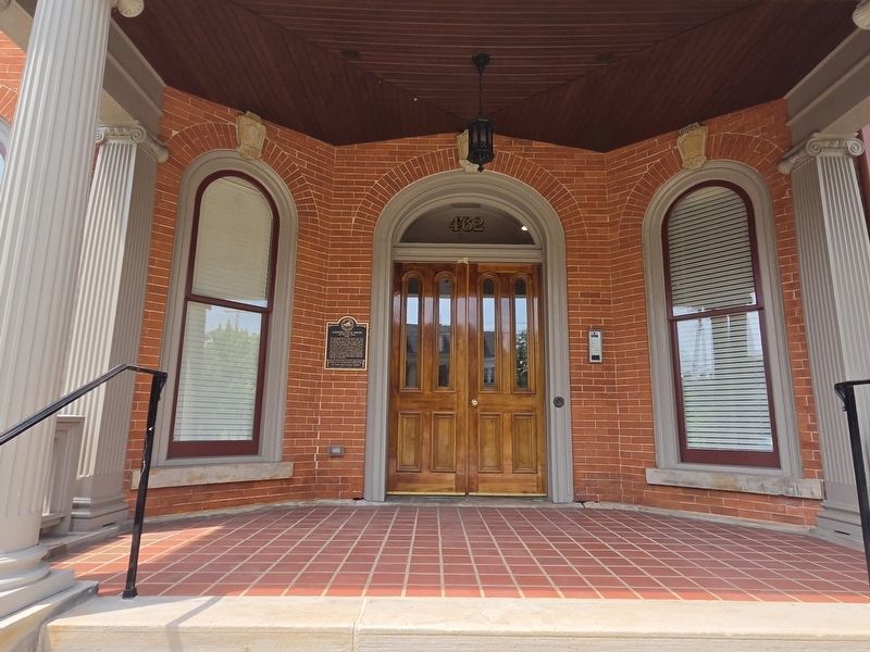 Addison Leech House Marker to the left of the main entrance. Click for full size. Addison Leech House Marker to the left of the main entrance image. Click for full size.