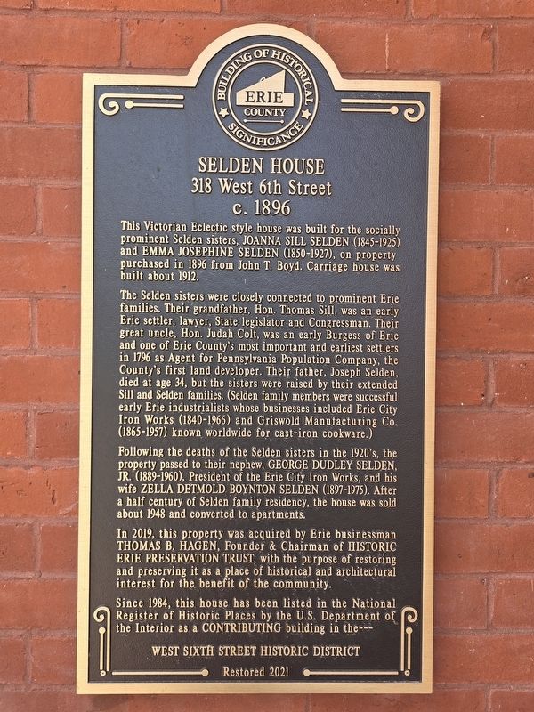 Selden House Marker. Click for full size. Selden House Marker image. Click for full size.