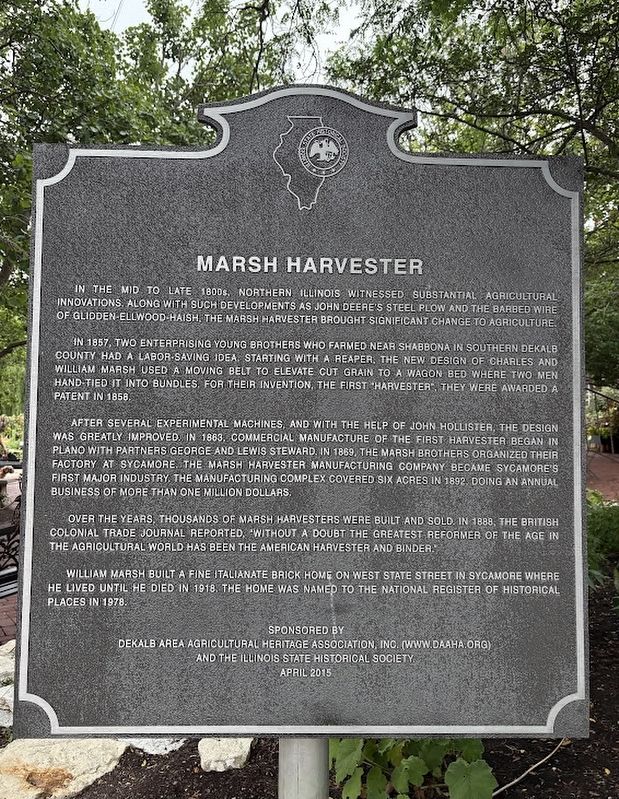 Marsh Harvester Marker. Click for full size. Marsh Harvester Marker image. Click for full size.