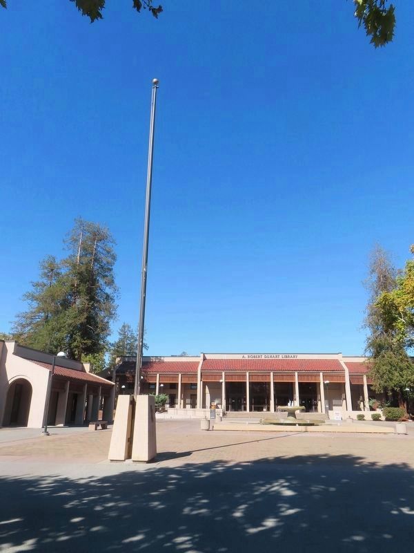 View from marker towards A. Robert Dehart Library. Click for full size. View from marker towards A. Robert Dehart Library image. Click for full size.