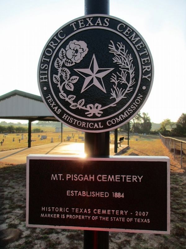 Mt. Pisgah Cemetery Marker image. Click for full size.