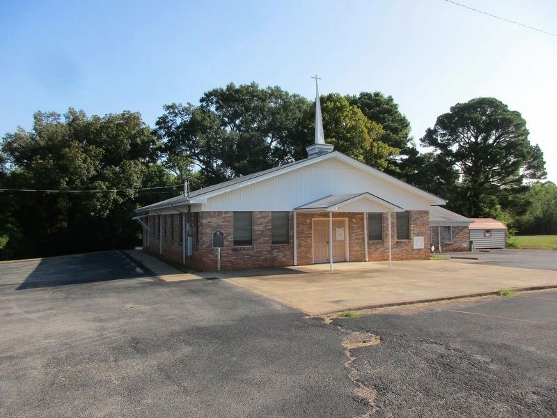 County Line Missionary Baptist Church and marker image. Click for full size.