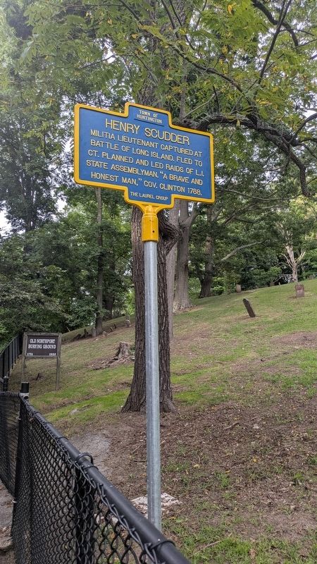 Henry Scudder Marker. Click for full size. Henry Scudder Marker image. Click for full size.