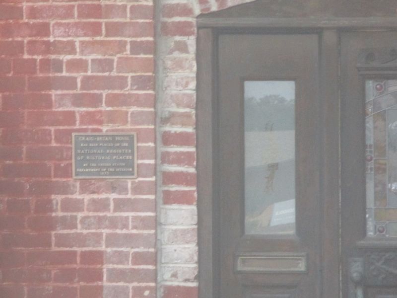 Craig-Bryan House Marker. Click for full size. Craig-Bryan House Marker image. Click for full size.
