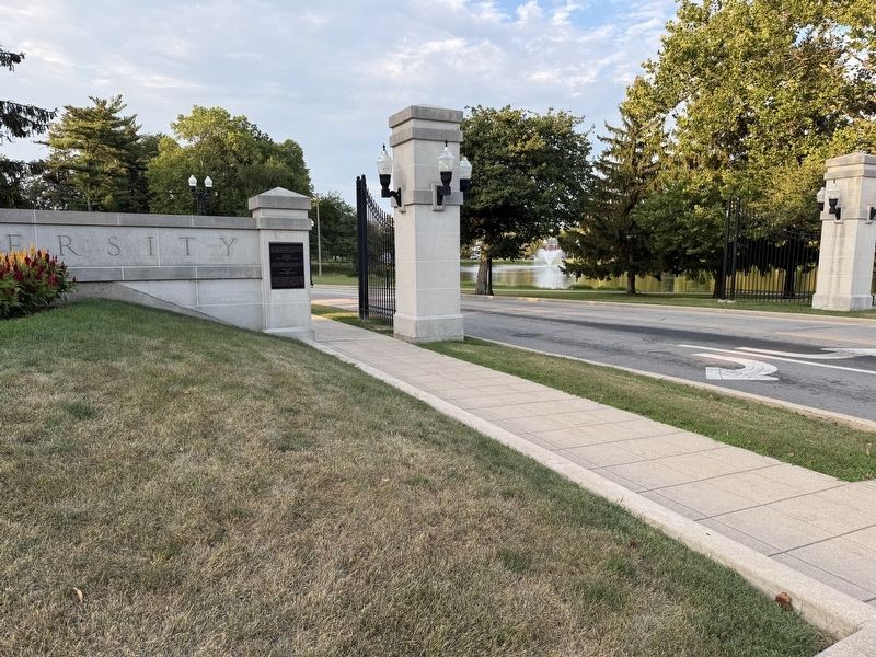 Northern Illinois University Entrance Marker. Click for full size. Northern Illinois University Entrance Marker image. Click for full size.