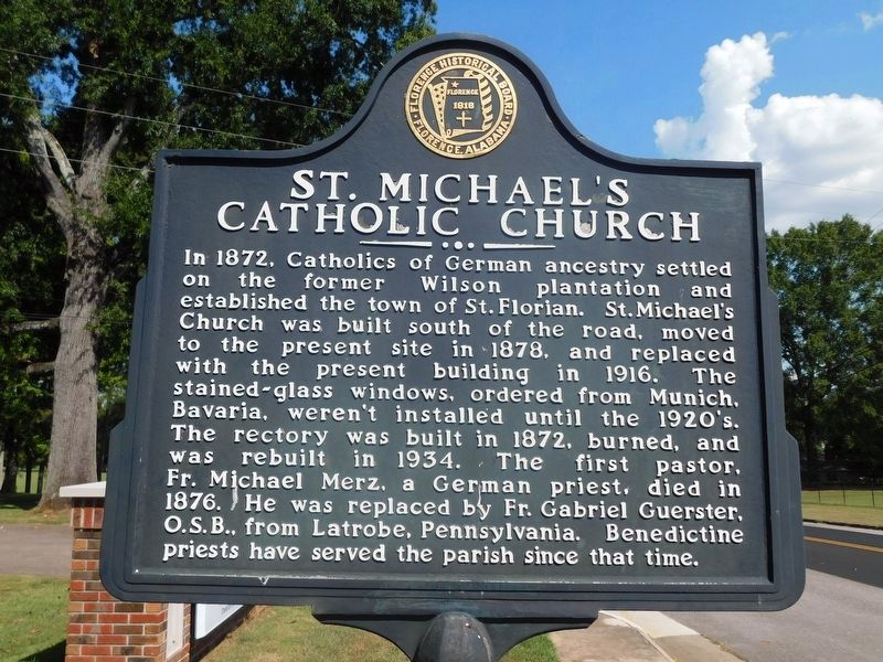 St. Michael's Catholic Church Marker. Click for full size. St. Michael's Catholic Church Marker image. Click for full size.