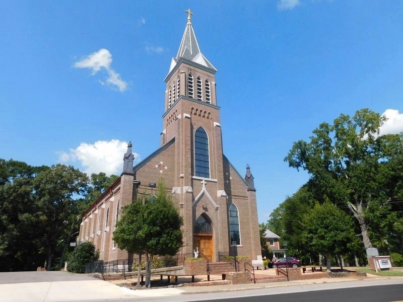 St. Michael's Catholic Church & Marker. Click for full size. St. Michael's Catholic Church & Marker image. Click for full size.