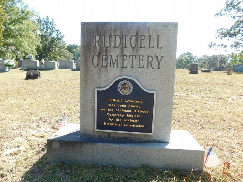 Rudicall Cemetery Marker. Click for full size. Rudicall Cemetery Marker image. Click for full size.