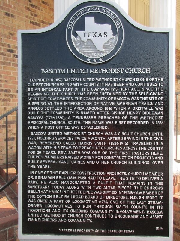 Bascom United Methodist Church Marker. Click for full size. Bascom United Methodist Church Marker image. Click for full size.