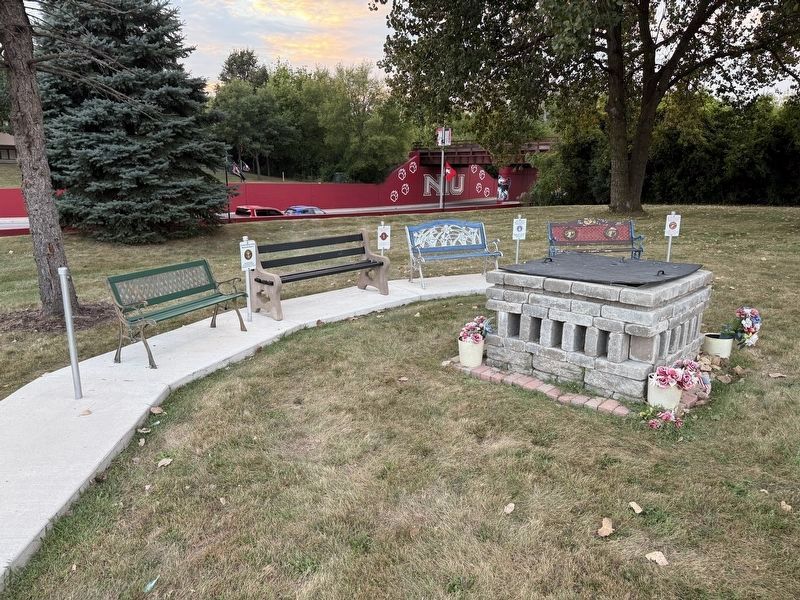 DeKalb Veterans Memorial Benches. Click for full size. DeKalb Veterans Memorial Benches image. Click for full size.