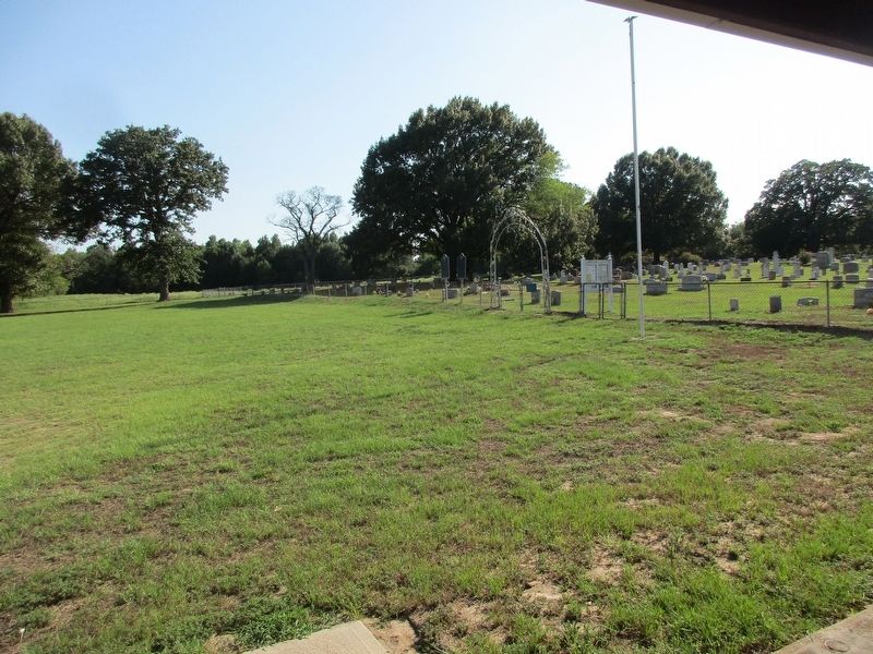 Red Hill Cemetery and marker. Click for full size. Red Hill Cemetery and marker image. Click for full size.