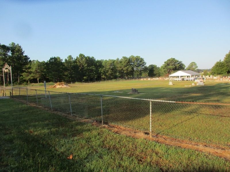 Cox Cemetery and marker. Click for full size. Cox Cemetery and marker image. Click for full size.