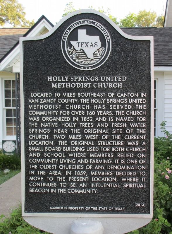 Holly Springs United Methodist Church Marker. Click for full size. Holly Springs United Methodist Church Marker image. Click for full size.