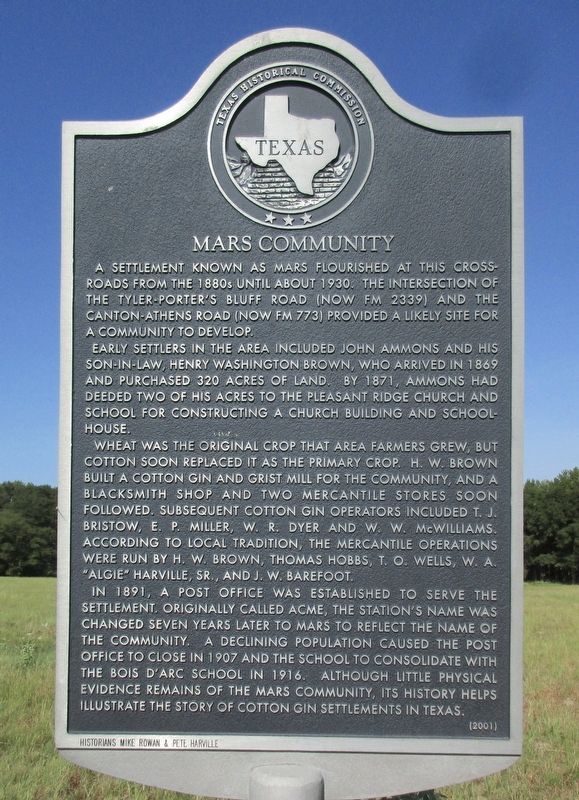 Mars Community Marker. Click for full size. Mars Community Marker image. Click for full size.
