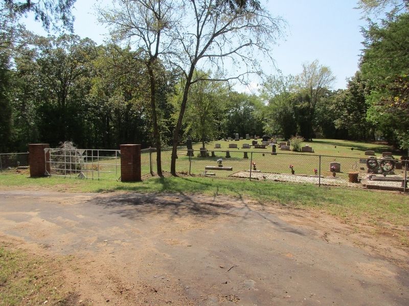Hawthorne Cemetery and marker image. Click for full size.