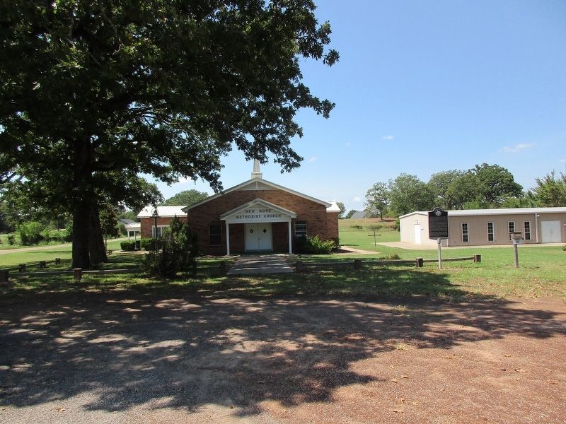New Hope United Methodist Church and marker. Click for full size. New Hope United Methodist Church and marker image. Click for full size.