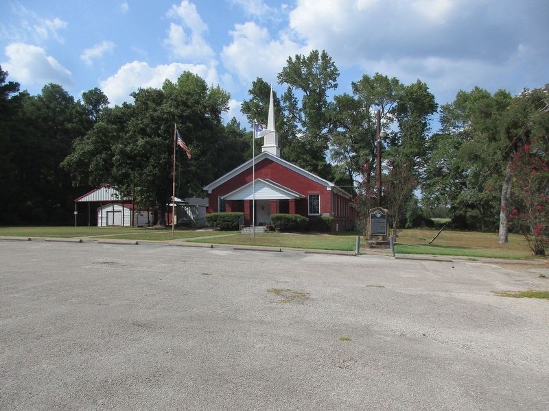 Hebron Baptist Church and marker. Click for full size. Hebron Baptist Church and marker image. Click for full size.