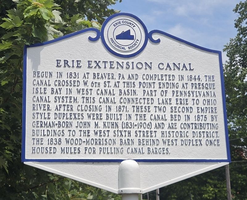 Erie Extension Canal Marker. Click for full size. Erie Extension Canal Marker image. Click for full size.
